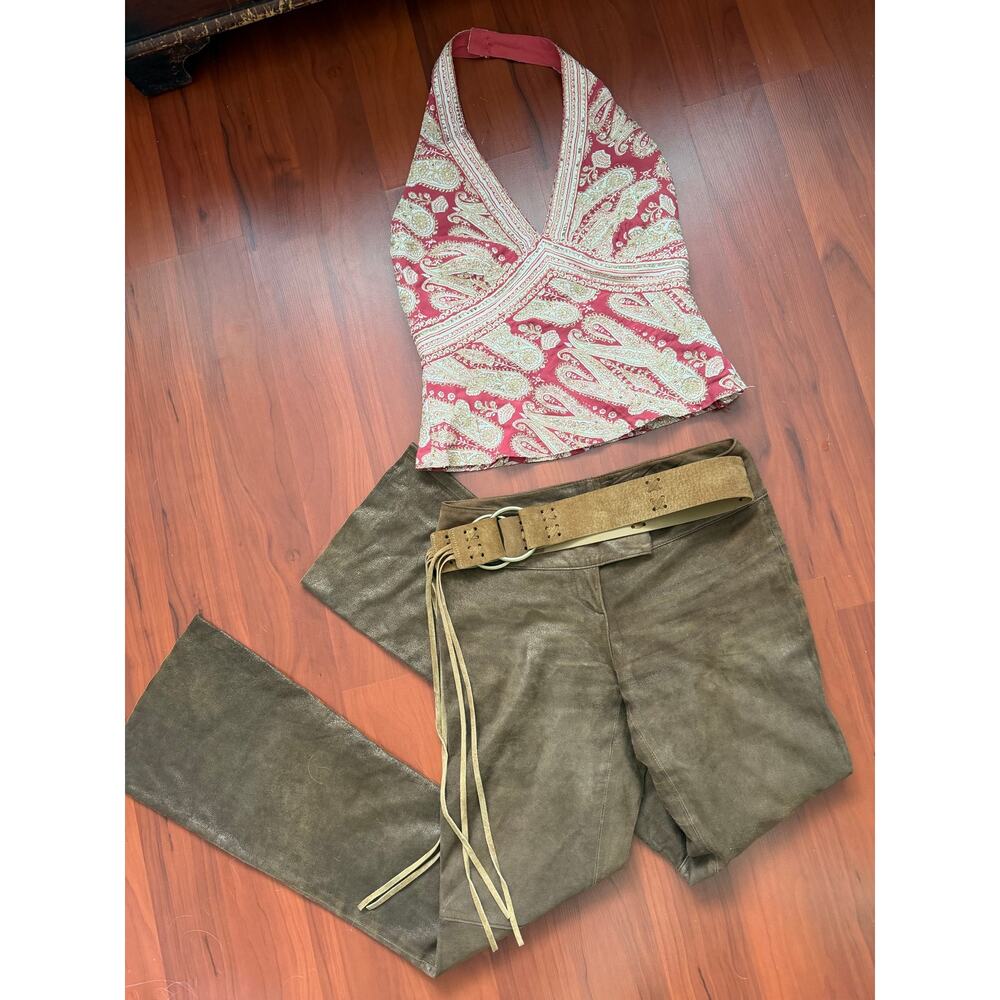 Vintage Cache Leather Pants
